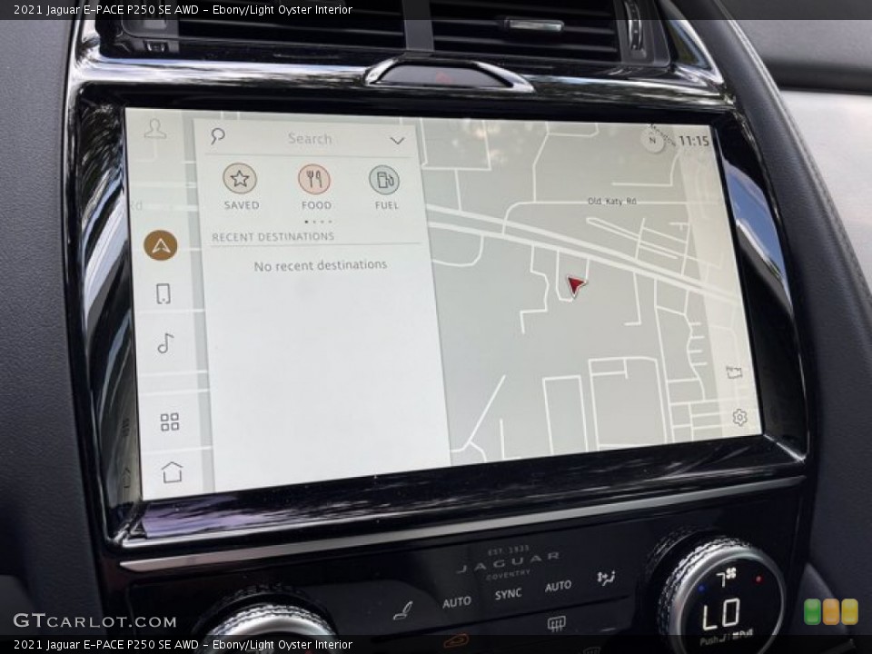 Ebony/Light Oyster Interior Navigation for the 2021 Jaguar E-PACE P250 SE AWD #142218955