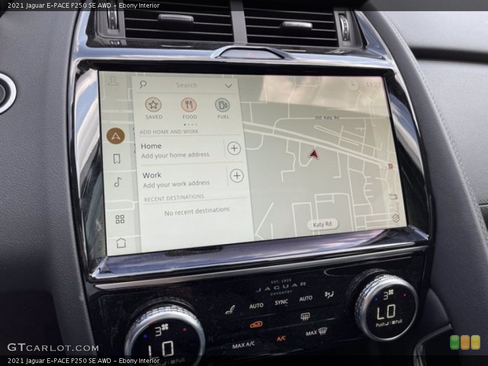 Ebony Interior Navigation for the 2021 Jaguar E-PACE P250 SE AWD #142219912