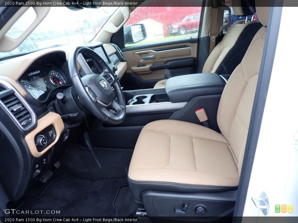 Light Frost Beige/Black Interior Photo for the 2020 Ram 1500 Big Horn Crew Cab 4x4 #142220302
