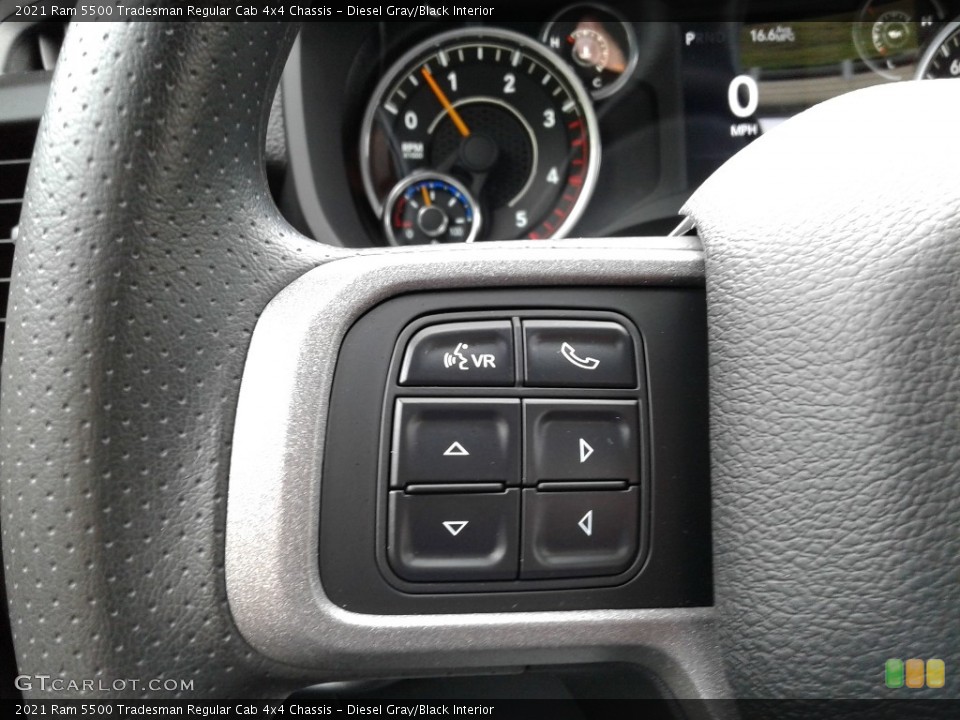 Diesel Gray/Black Interior Steering Wheel for the 2021 Ram 5500 Tradesman Regular Cab 4x4 Chassis #142220838