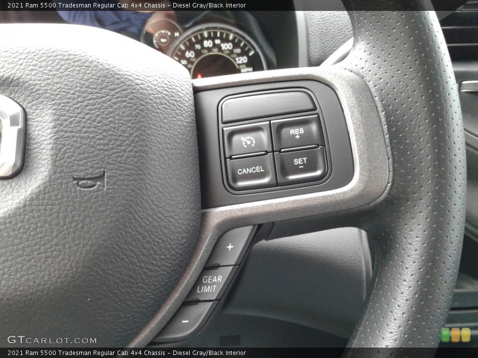 Diesel Gray/Black Interior Steering Wheel for the 2021 Ram 5500 Tradesman Regular Cab 4x4 Chassis #142220859
