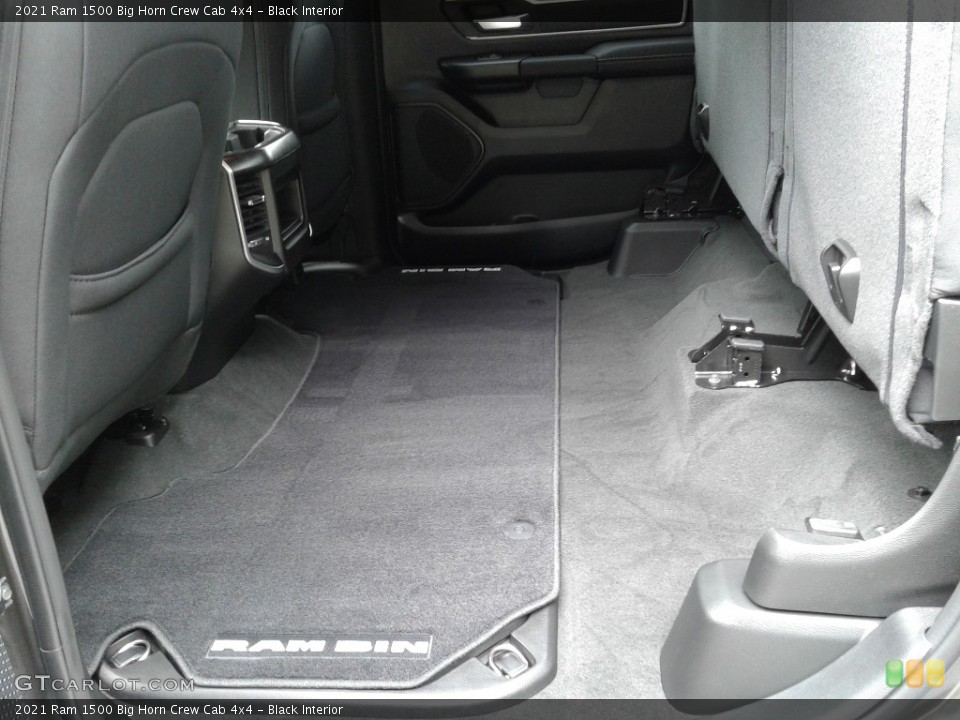 Black Interior Rear Seat for the 2021 Ram 1500 Big Horn Crew Cab 4x4 #142221930