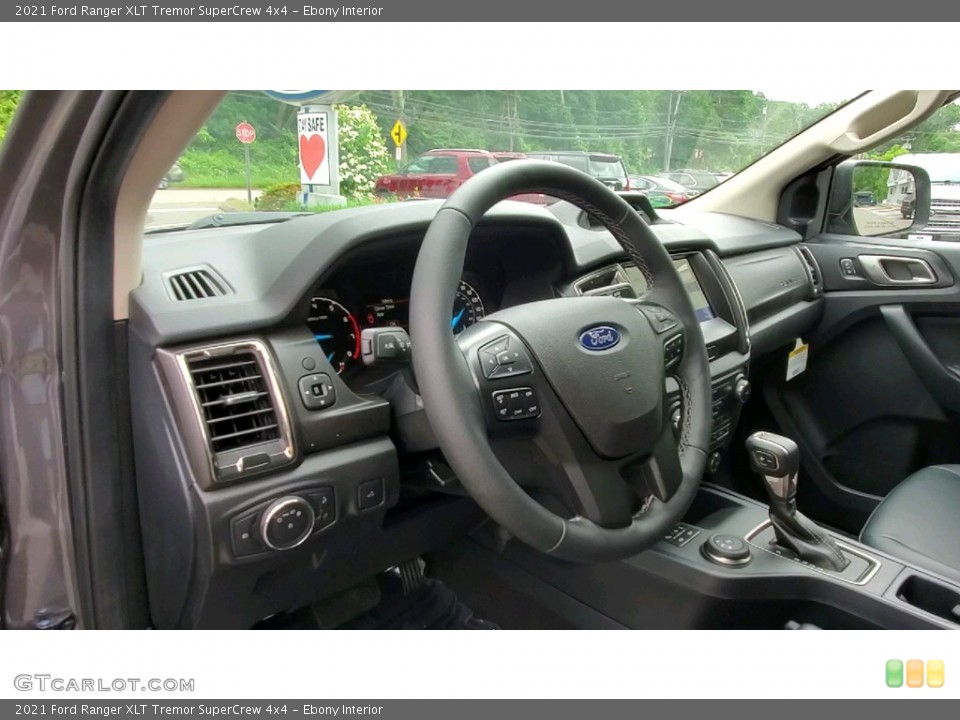 Ebony Interior Photo for the 2021 Ford Ranger XLT Tremor SuperCrew 4x4 #142223438