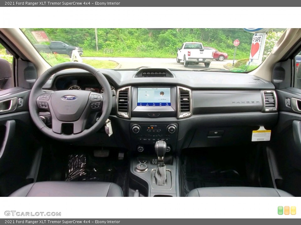 Ebony Interior Photo for the 2021 Ford Ranger XLT Tremor SuperCrew 4x4 #142223681