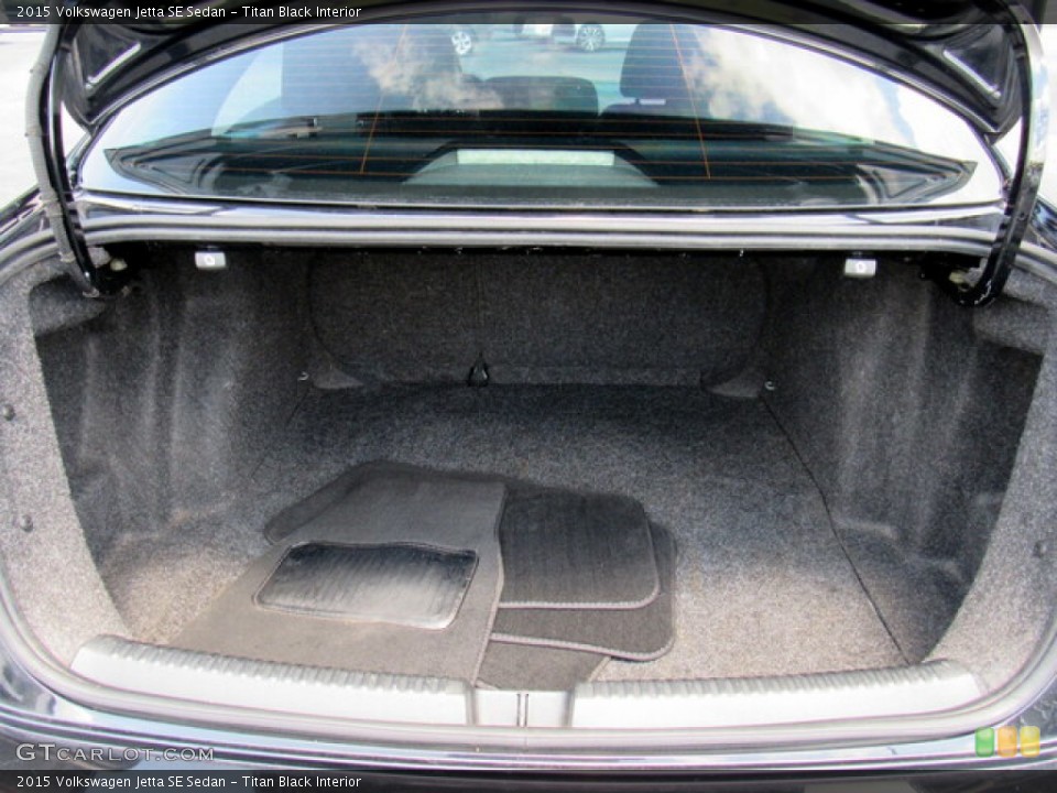 Titan Black Interior Trunk for the 2015 Volkswagen Jetta SE Sedan #142224140