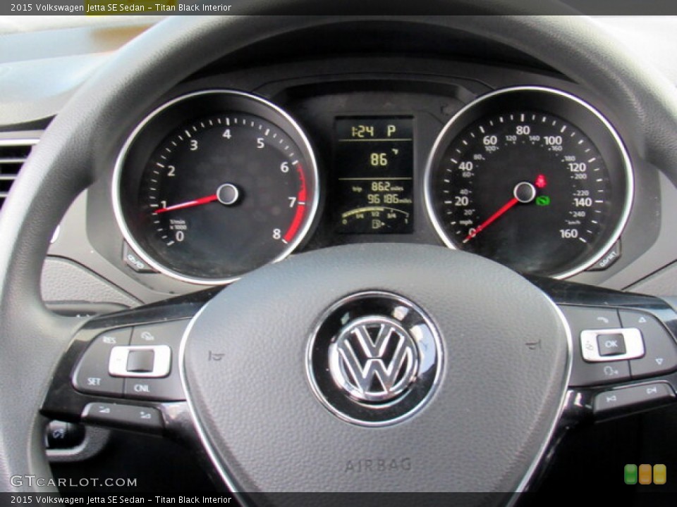 Titan Black Interior Gauges for the 2015 Volkswagen Jetta SE Sedan #142224191