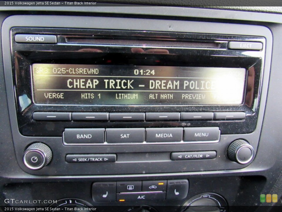 Titan Black Interior Audio System for the 2015 Volkswagen Jetta SE Sedan #142224242