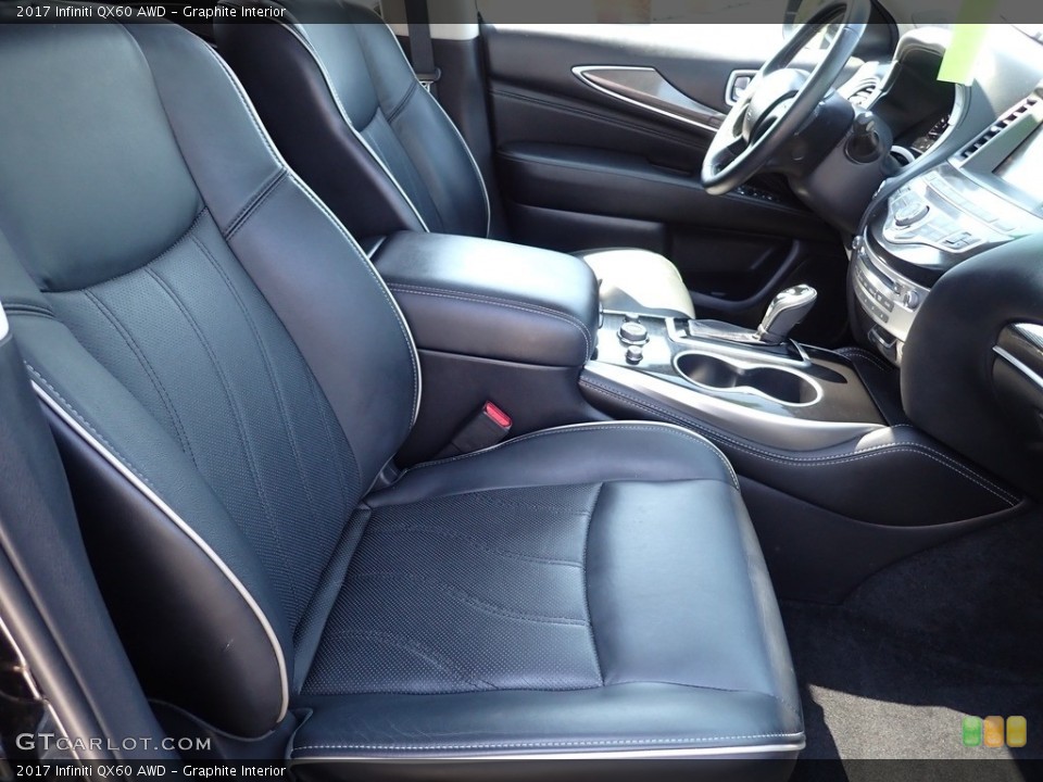 Graphite Interior Front Seat for the 2017 Infiniti QX60 AWD #142224966