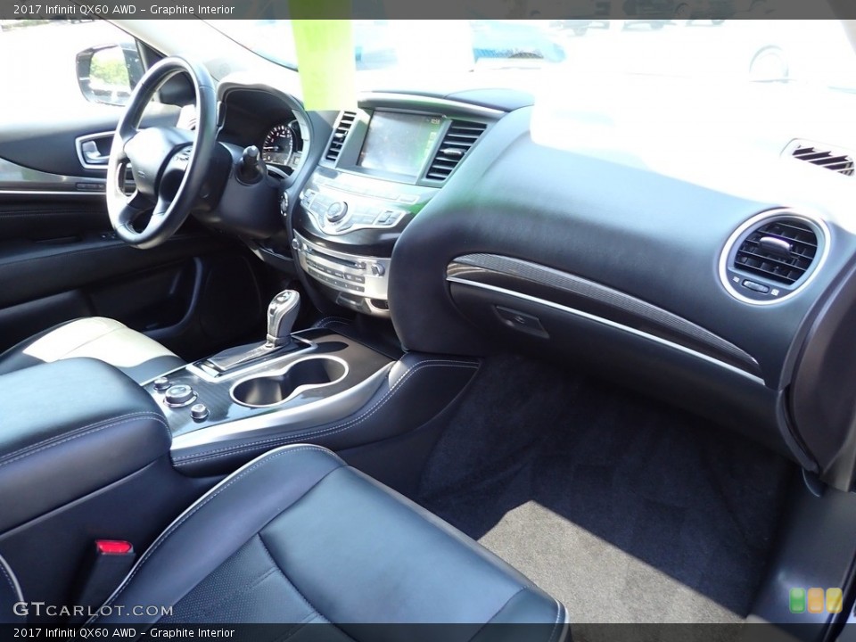 Graphite Interior Dashboard for the 2017 Infiniti QX60 AWD #142224993