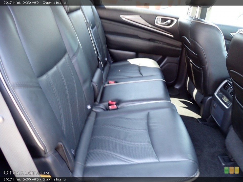 Graphite Interior Rear Seat for the 2017 Infiniti QX60 AWD #142225038