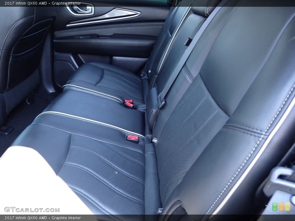 Graphite Interior Rear Seat for the 2017 Infiniti QX60 AWD #142225101