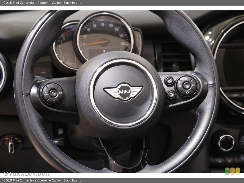 Carbon Black Interior Steering Wheel for the 2018 Mini Convertible Cooper #142225677