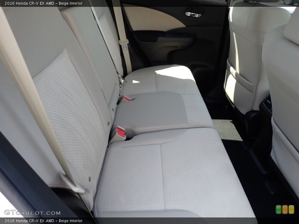 Beige Interior Rear Seat for the 2016 Honda CR-V EX AWD #142230087
