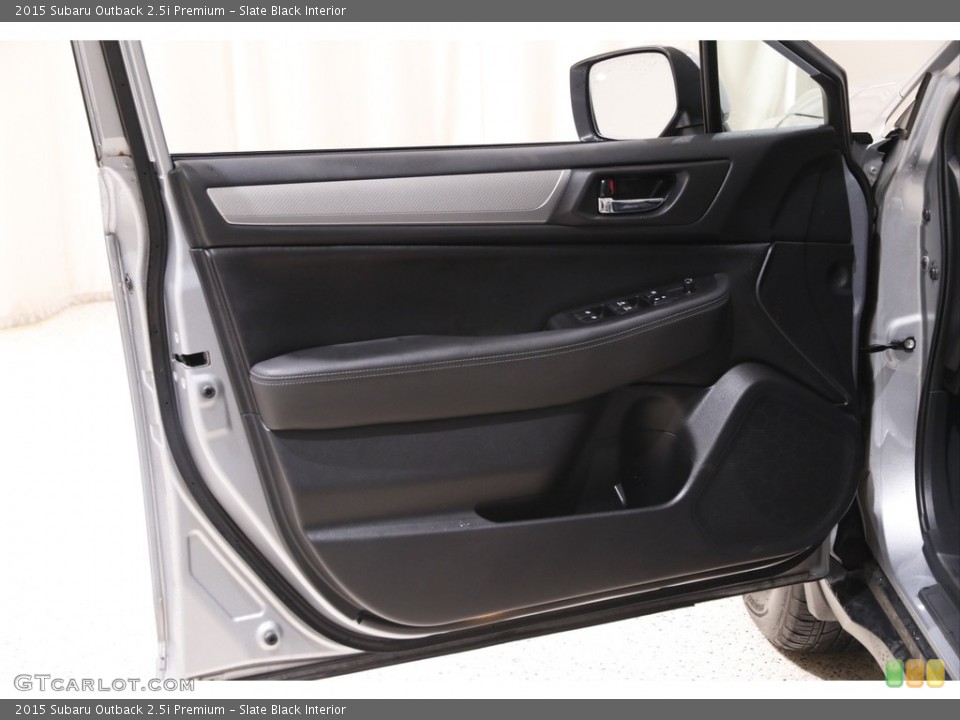 Slate Black Interior Door Panel for the 2015 Subaru Outback 2.5i Premium #142231384