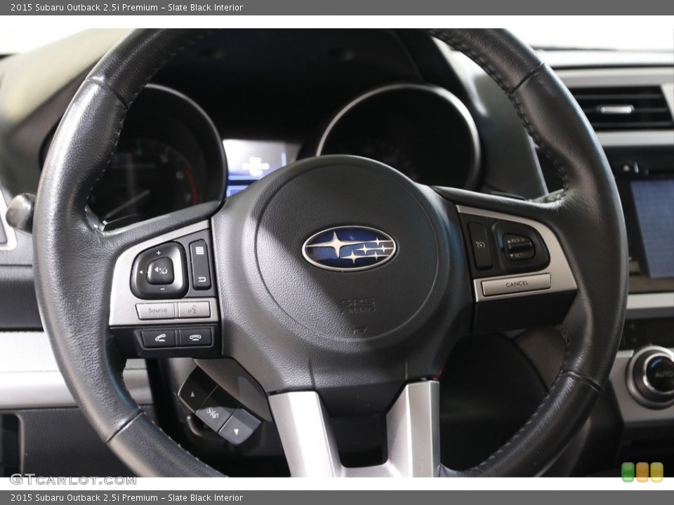 Slate Black Interior Steering Wheel for the 2015 Subaru Outback 2.5i Premium #142231411