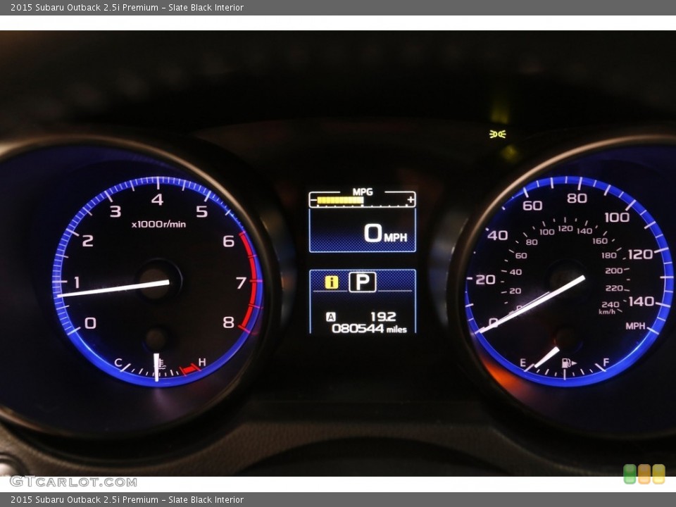 Slate Black Interior Gauges for the 2015 Subaru Outback 2.5i Premium #142231420