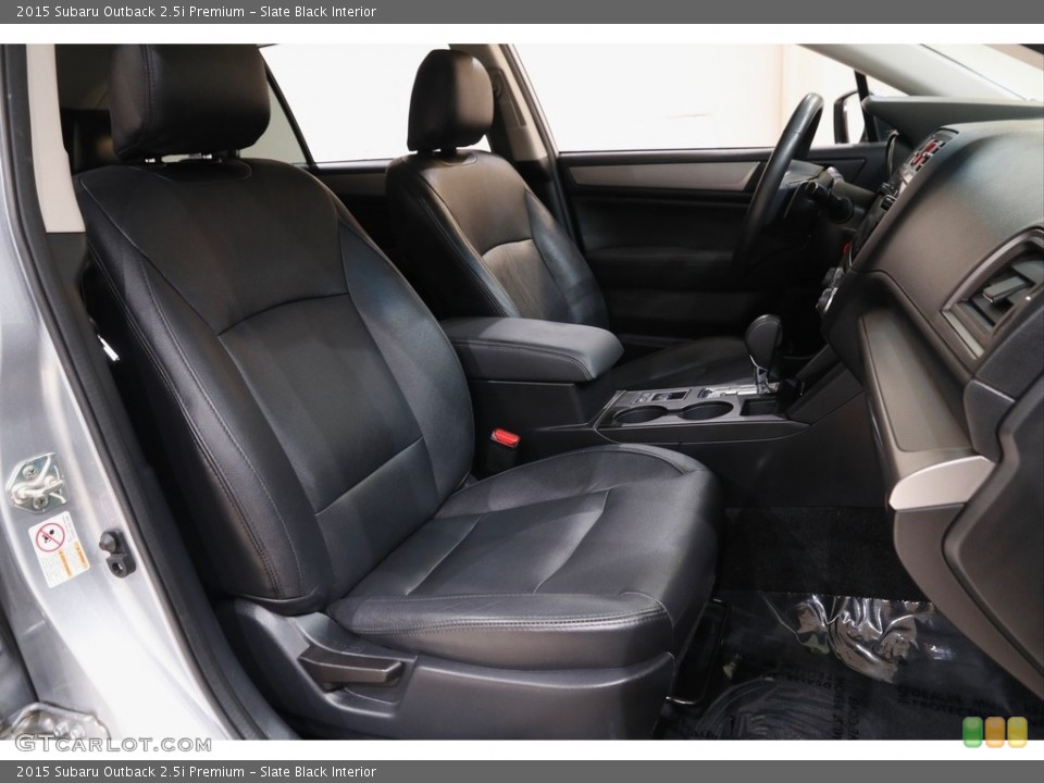 Slate Black Interior Front Seat for the 2015 Subaru Outback 2.5i Premium #142231486