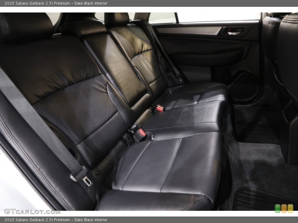 Slate Black Interior Rear Seat for the 2015 Subaru Outback 2.5i Premium #142231495