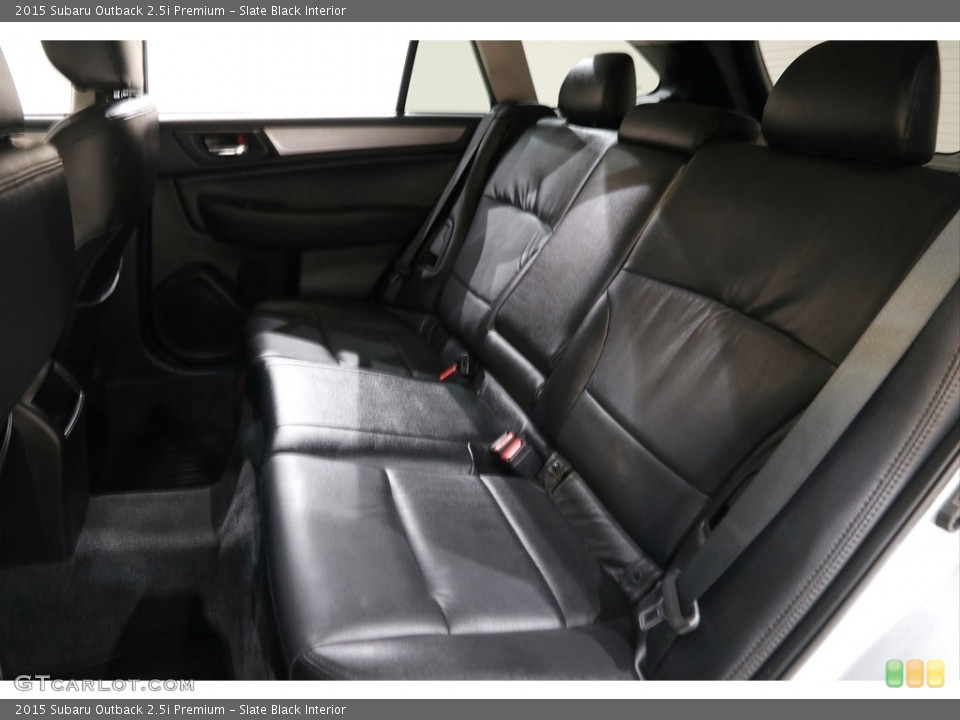 Slate Black Interior Rear Seat for the 2015 Subaru Outback 2.5i Premium #142231504