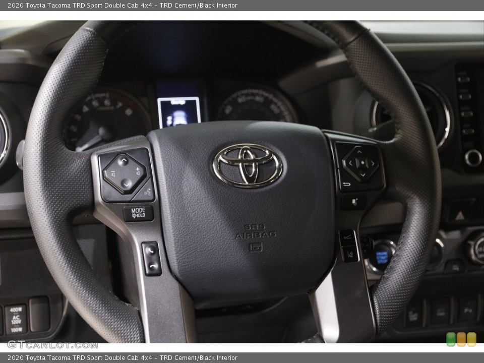 TRD Cement/Black Interior Steering Wheel for the 2020 Toyota Tacoma TRD Sport Double Cab 4x4 #142231747