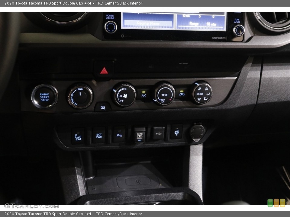 TRD Cement/Black Interior Controls for the 2020 Toyota Tacoma TRD Sport Double Cab 4x4 #142231768