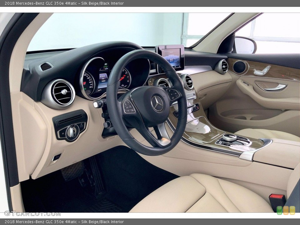 Silk Beige/Black Interior Front Seat for the 2018 Mercedes-Benz GLC 350e 4Matic #142232606