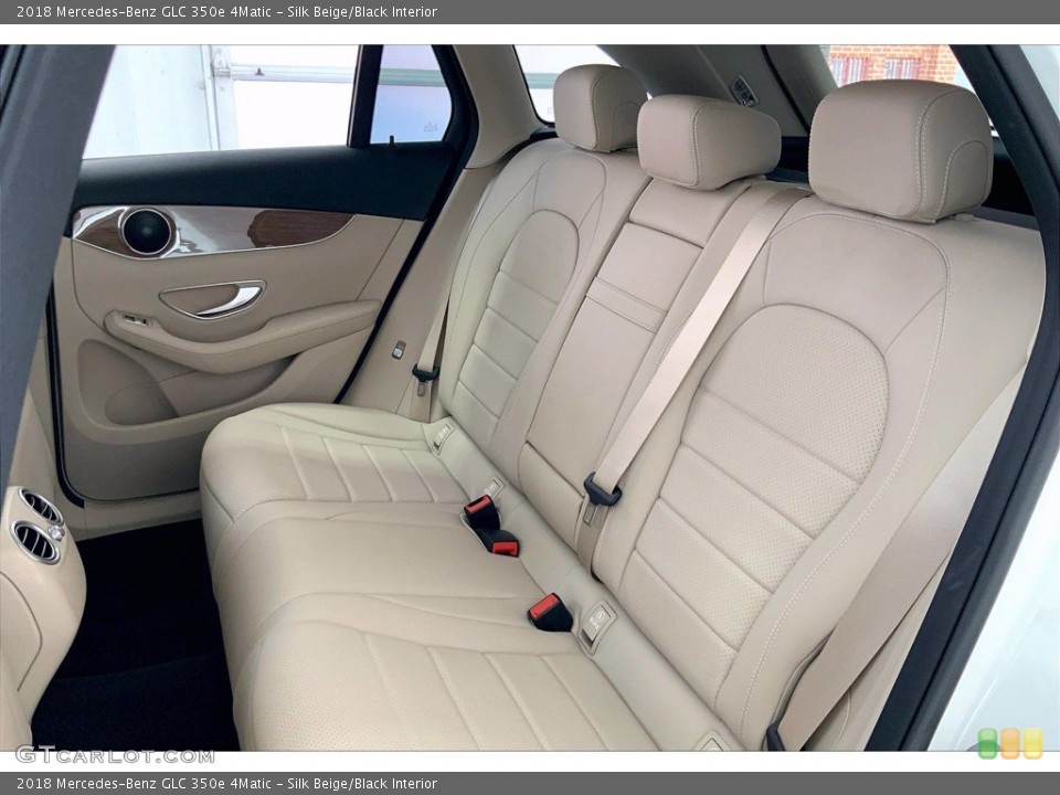 Silk Beige/Black Interior Rear Seat for the 2018 Mercedes-Benz GLC 350e 4Matic #142232738