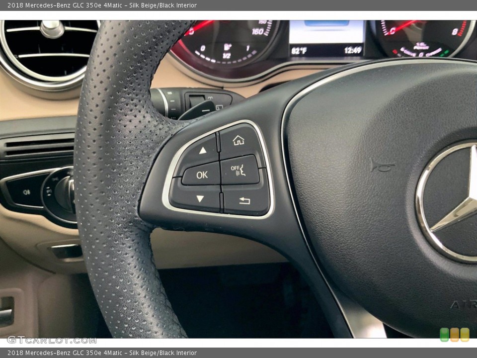 Silk Beige/Black Interior Steering Wheel for the 2018 Mercedes-Benz GLC 350e 4Matic #142232768
