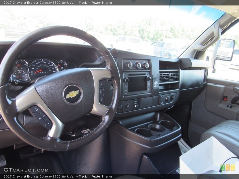 Medium Pewter Interior Dashboard for the 2017 Chevrolet Express Cutaway 3500 Work Van #142233101
