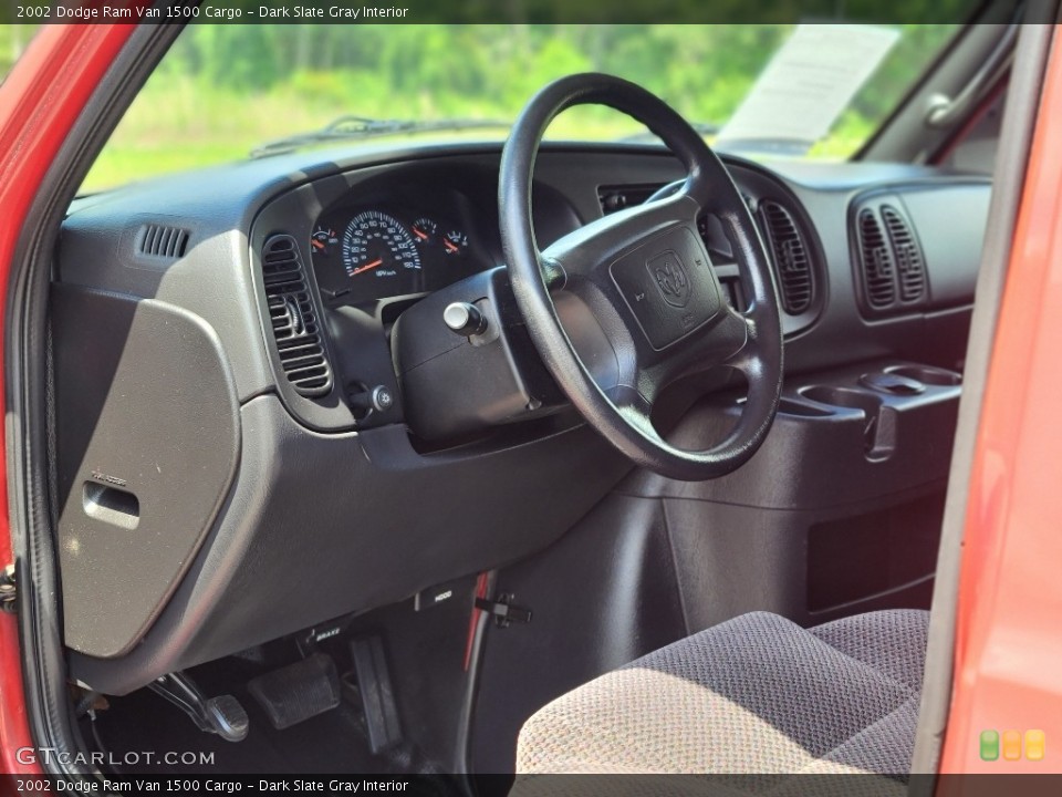 Dark Slate Gray Interior Steering Wheel for the 2002 Dodge Ram Van 1500 Cargo #142233437