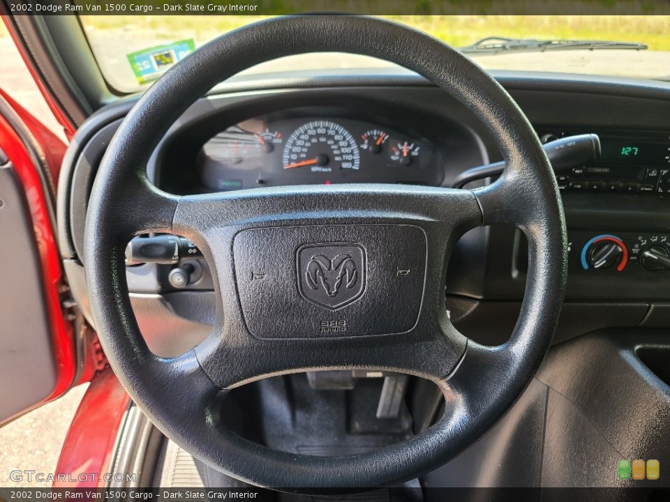 Dark Slate Gray Interior Steering Wheel for the 2002 Dodge Ram Van 1500 Cargo #142233554
