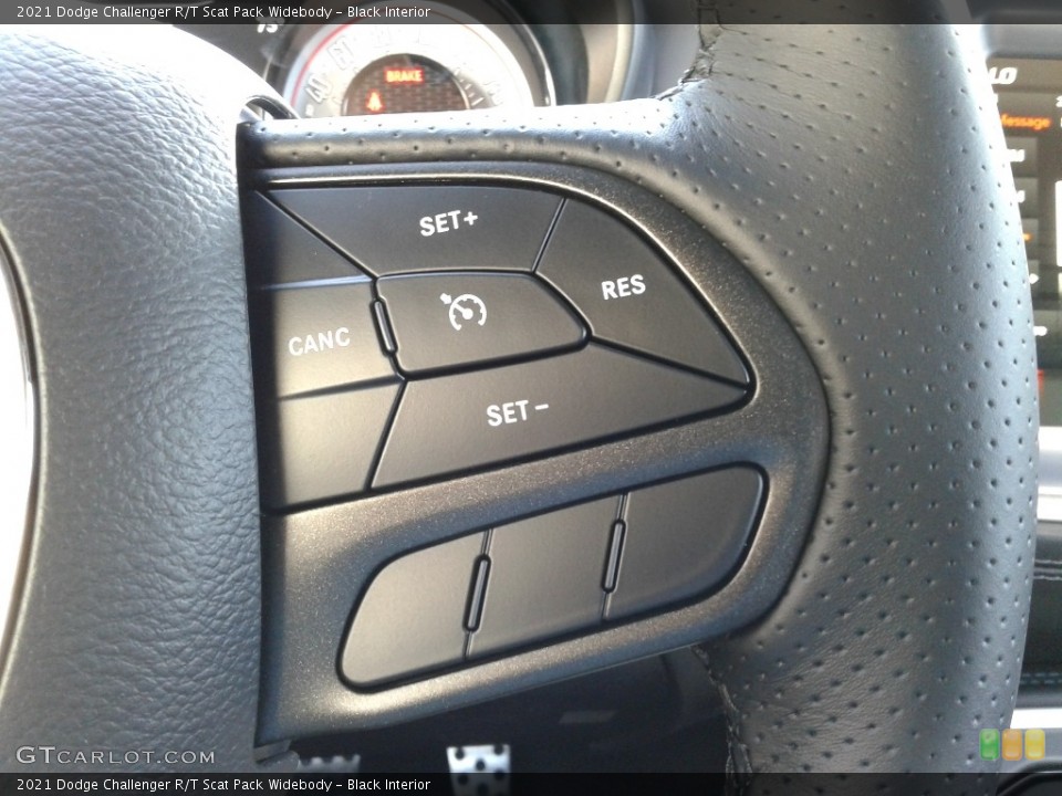 Black Interior Steering Wheel for the 2021 Dodge Challenger R/T Scat Pack Widebody #142233923