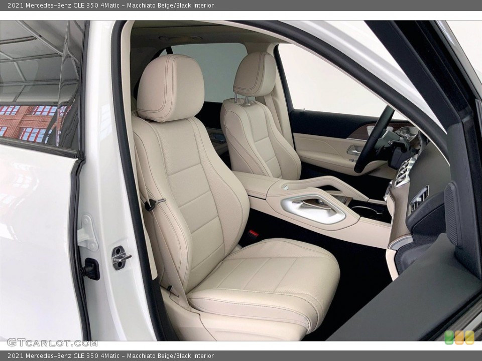 Macchiato Beige/Black Interior Front Seat for the 2021 Mercedes-Benz GLE 350 4Matic #142234085