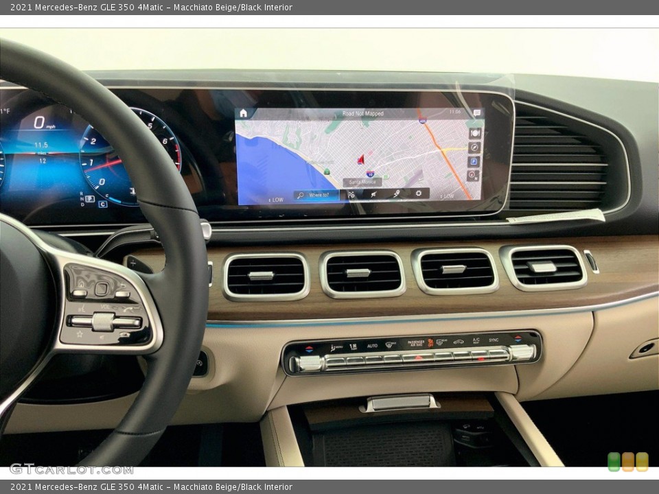 Macchiato Beige/Black Interior Dashboard for the 2021 Mercedes-Benz GLE 350 4Matic #142234127