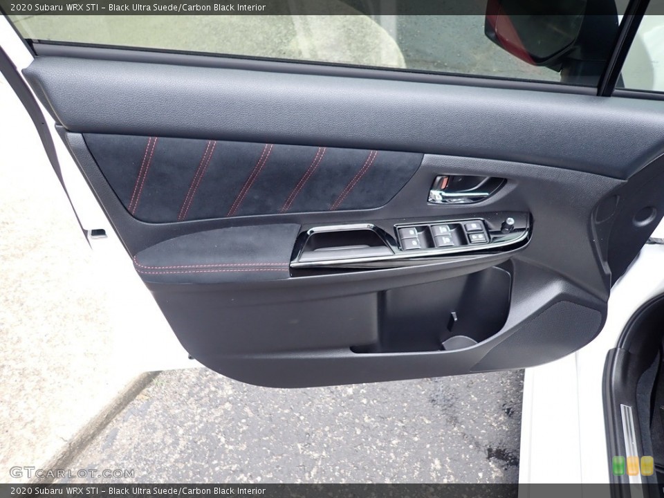 Black Ultra Suede/Carbon Black Interior Door Panel for the 2020 Subaru WRX STI #142236017