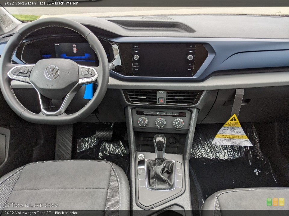 Black Interior Dashboard for the 2022 Volkswagen Taos SE #142237511