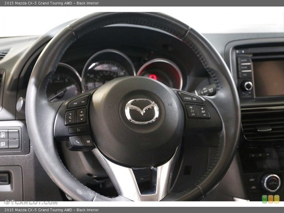 Black Interior Steering Wheel for the 2015 Mazda CX-5 Grand Touring AWD #142238024