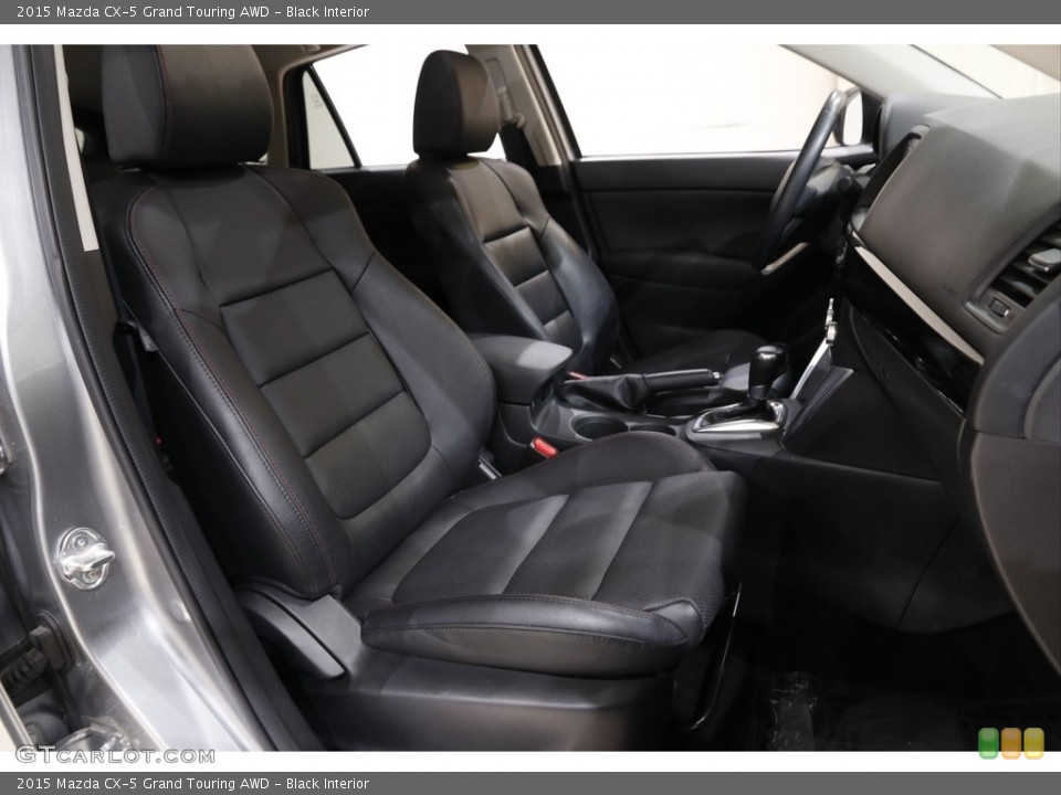Black Interior Front Seat for the 2015 Mazda CX-5 Grand Touring AWD #142238108