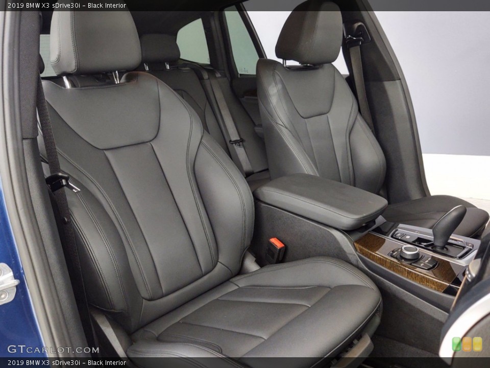 Black Interior Front Seat for the 2019 BMW X3 sDrive30i #142239209