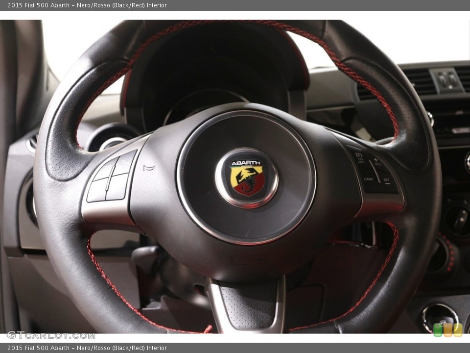 Nero/Rosso (Black/Red) Interior Steering Wheel for the 2015 Fiat 500 Abarth #142240912