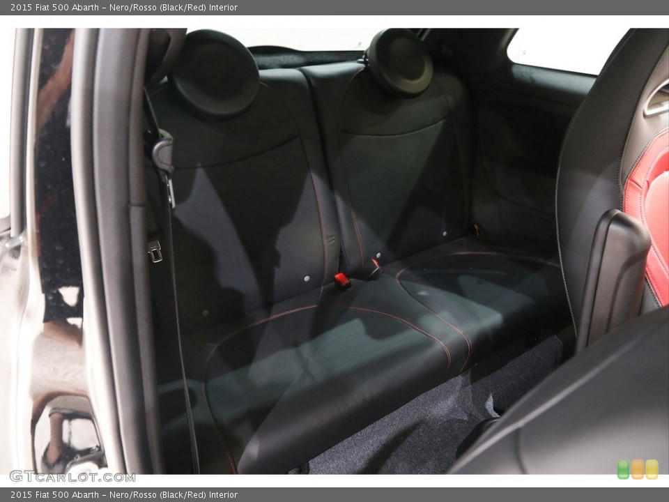 Nero/Rosso (Black/Red) Interior Rear Seat for the 2015 Fiat 500 Abarth #142241089