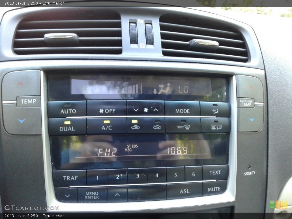 Ecru Interior Controls for the 2013 Lexus IS 250 #142242334