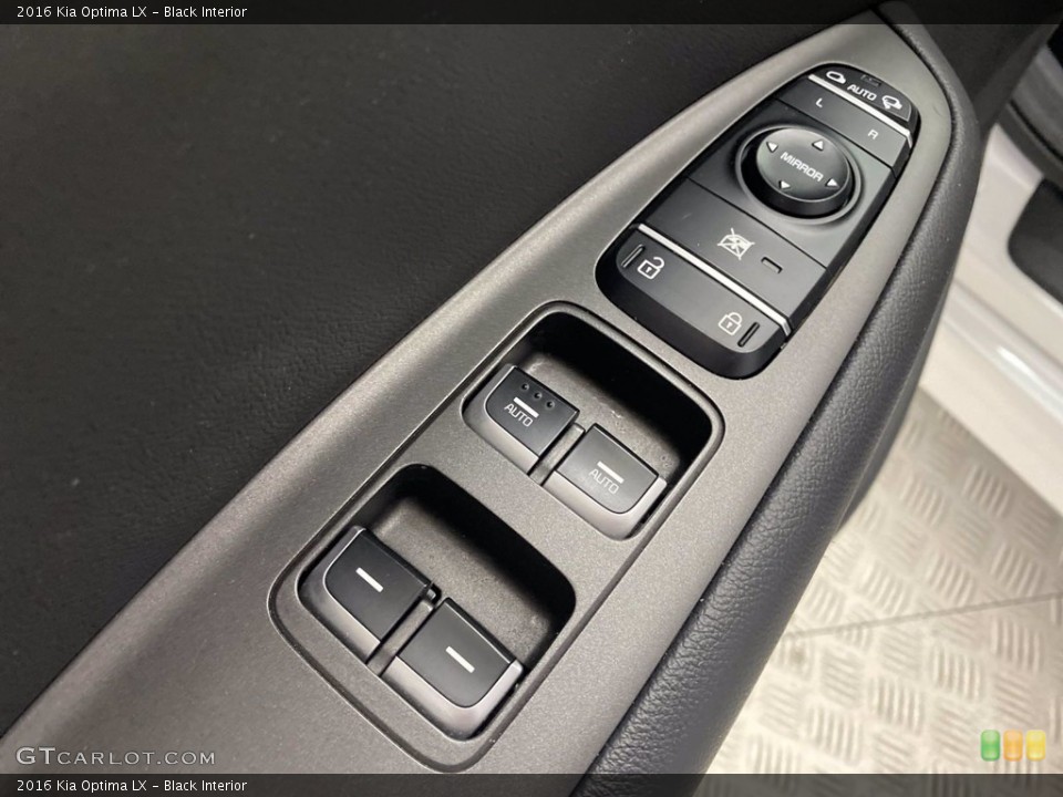 Black Interior Controls for the 2016 Kia Optima LX #142243024