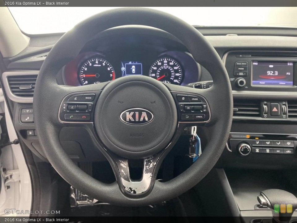 Black Interior Steering Wheel for the 2016 Kia Optima LX #142243141