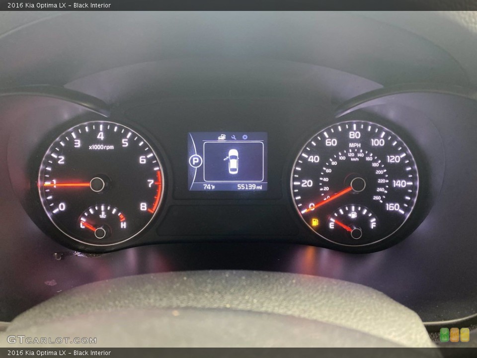 Black Interior Gauges for the 2016 Kia Optima LX #142243216