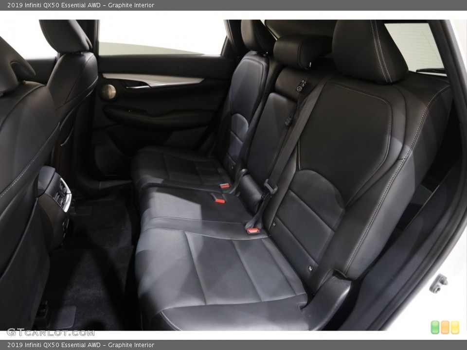 Graphite Interior Rear Seat for the 2019 Infiniti QX50 Essential AWD #142243639