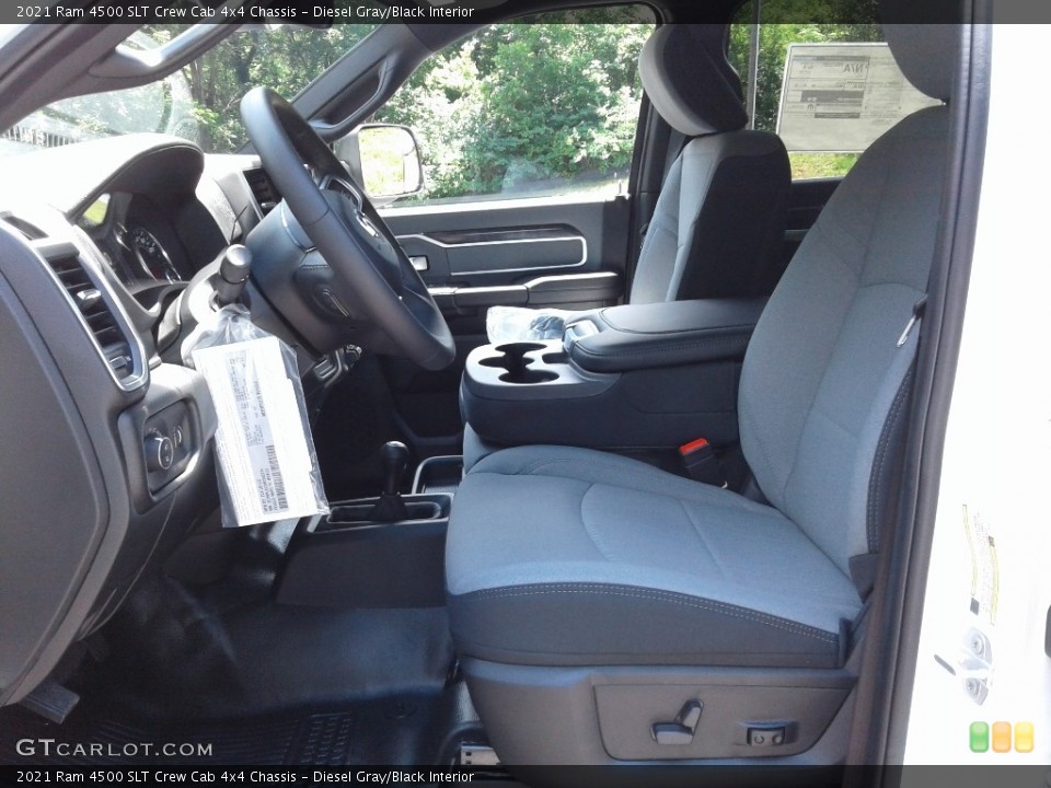 Diesel Gray/Black Interior Front Seat for the 2021 Ram 4500 SLT Crew Cab 4x4 Chassis #142245133