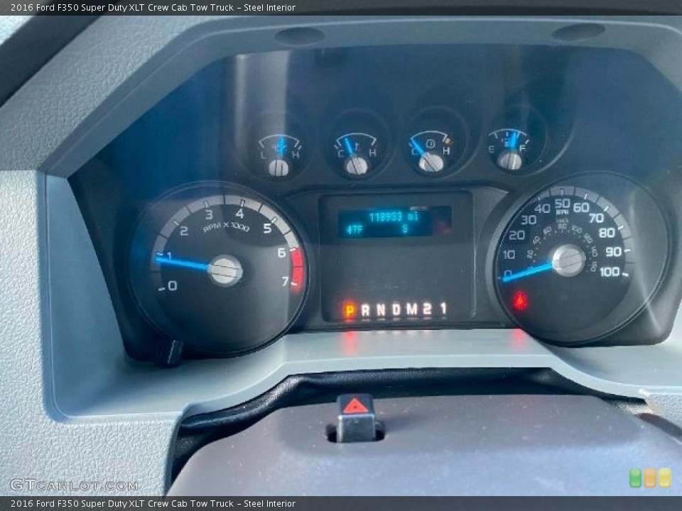 Steel Interior Gauges for the 2016 Ford F350 Super Duty XLT Crew Cab Tow Truck #142246930