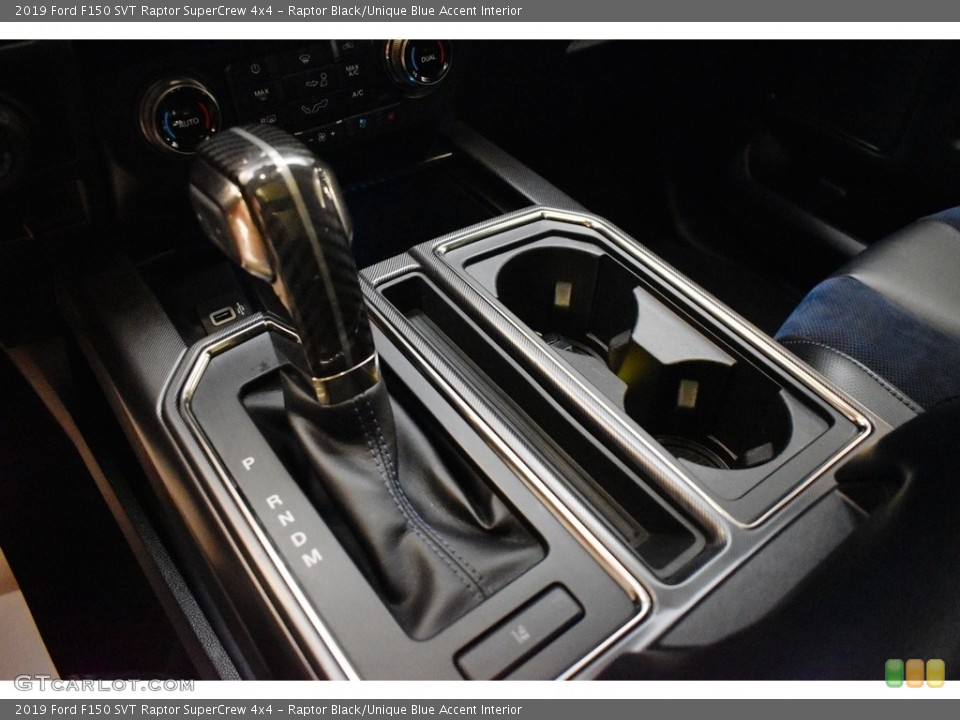 Raptor Black/Unique Blue Accent Interior Transmission for the 2019 Ford F150 SVT Raptor SuperCrew 4x4 #142250161