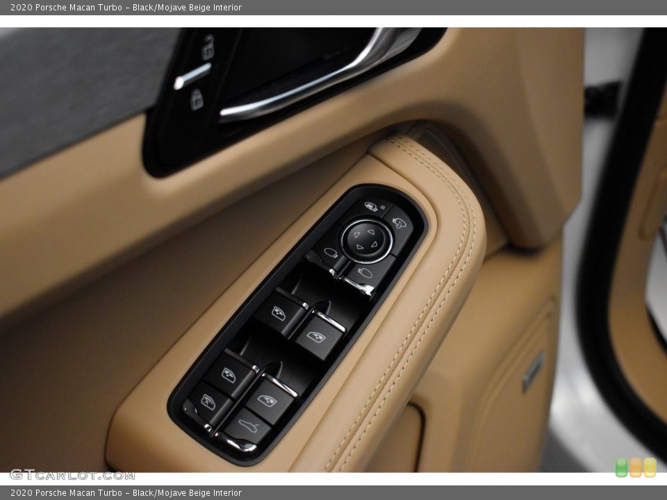 Black/Mojave Beige Interior Controls for the 2020 Porsche Macan Turbo #142250461
